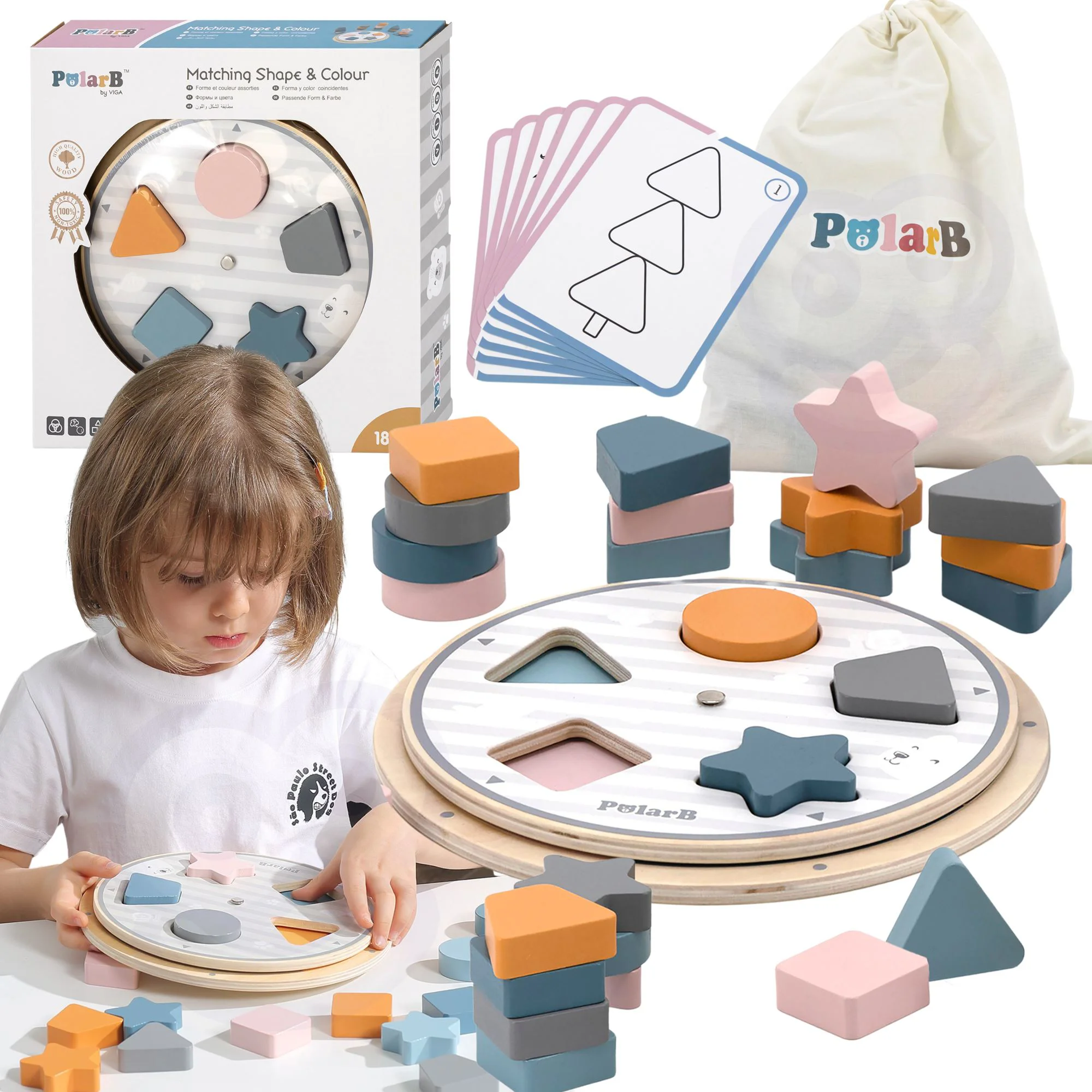 Joc de sortare din lemn Viga Toys Figuri foto