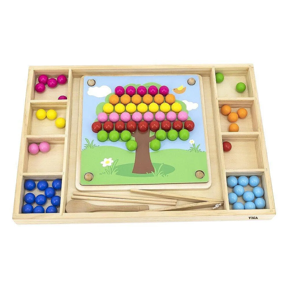 Joc educational Viga Toys Prinde si potriveste