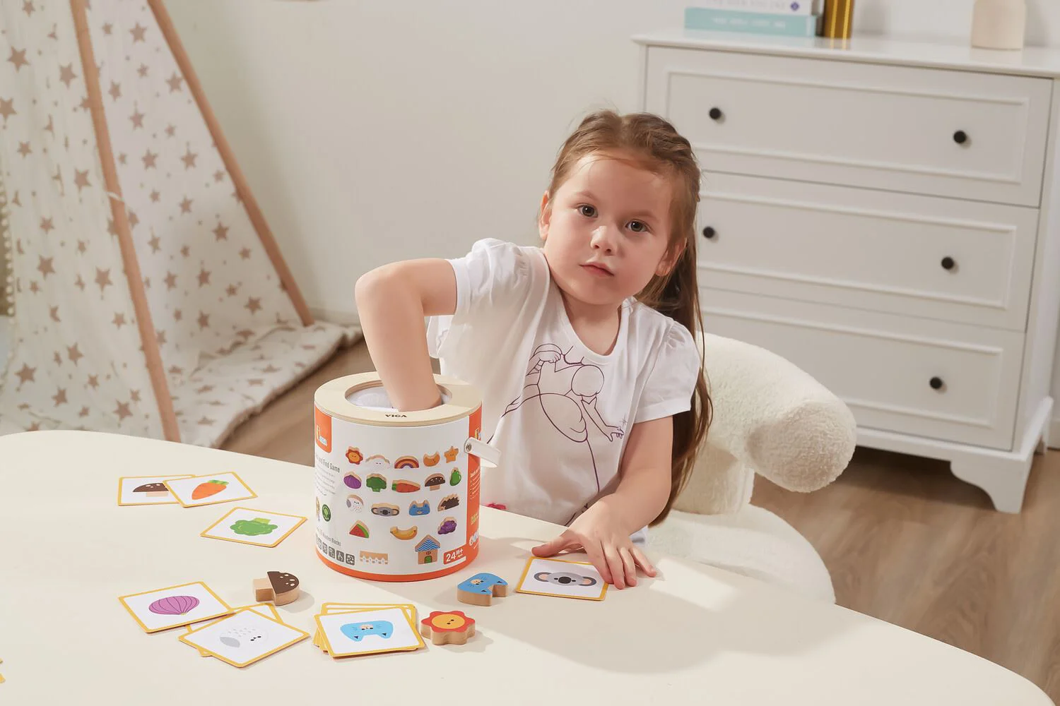 Joc Educativ Viga Toys "Atinge si Gaseste"