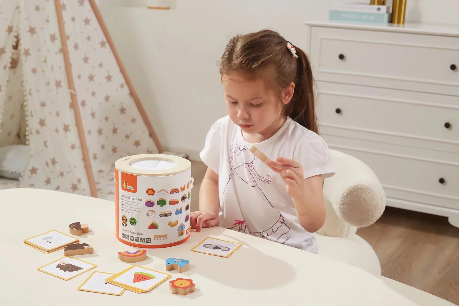 Joc Educativ Viga Toys "Atinge si Gaseste"