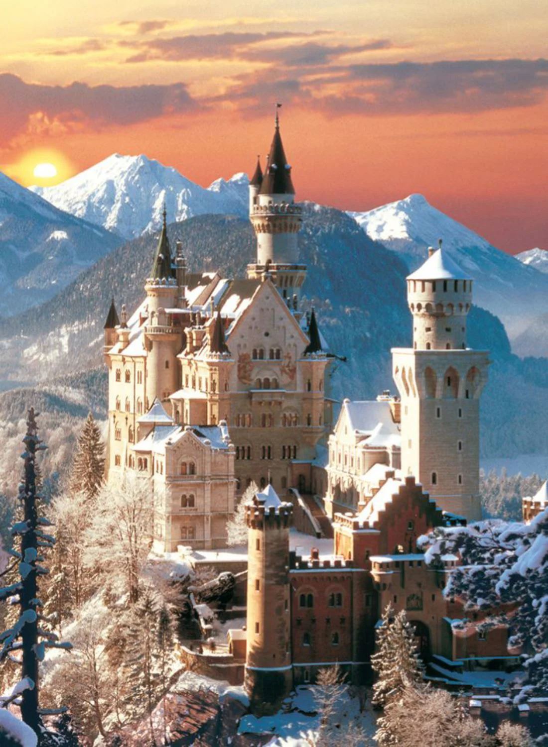 Puzzle Clementoni Neuschwanstein, 1500 piese