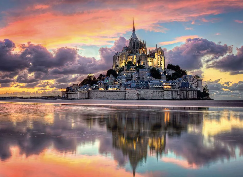 Puzzle Clementoni Minunatul Mont Saint-Michel, 1000 piese