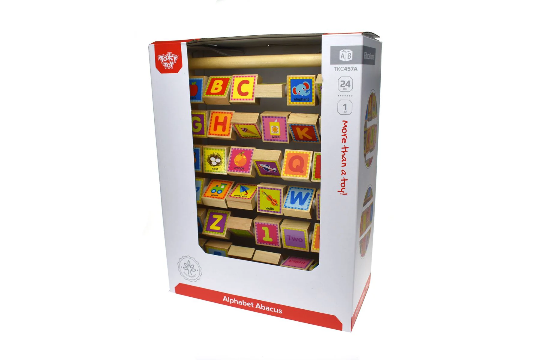 Abacus din lemn Tooky Toy Alfabet foto