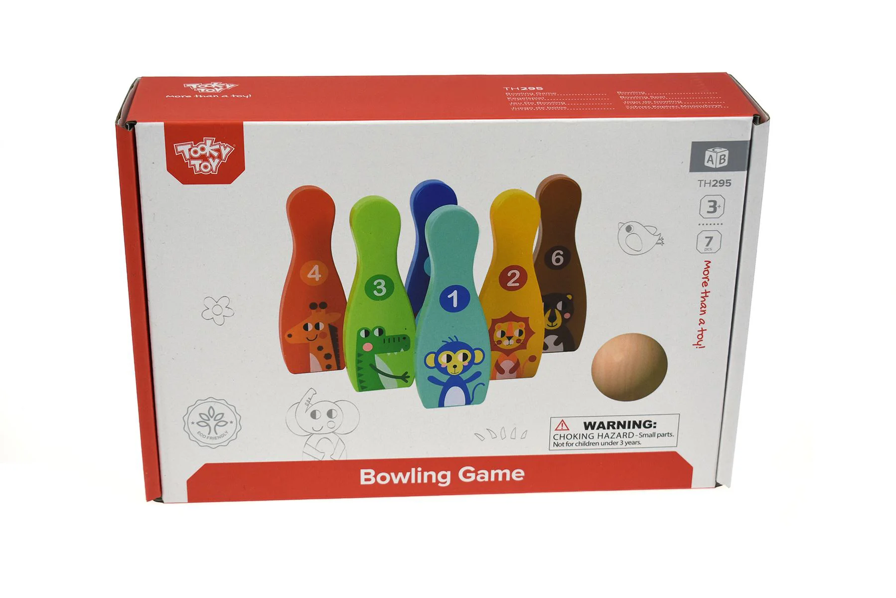 Joc din lemn Tooky Toy Bowling