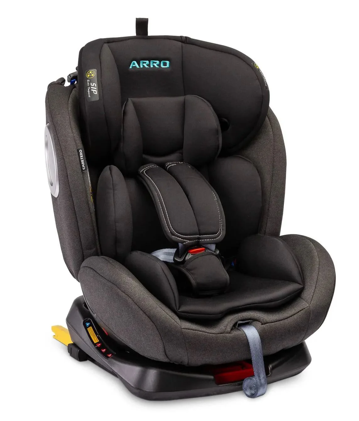 Scaun auto Caretero Isofix Arro Black, 0-36 kg foto