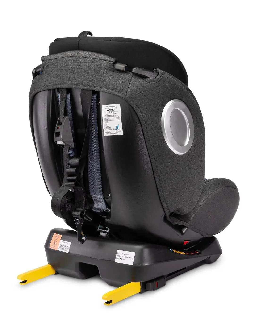 Scaun auto Caretero Isofix Arro Black, 0-36 kg foto