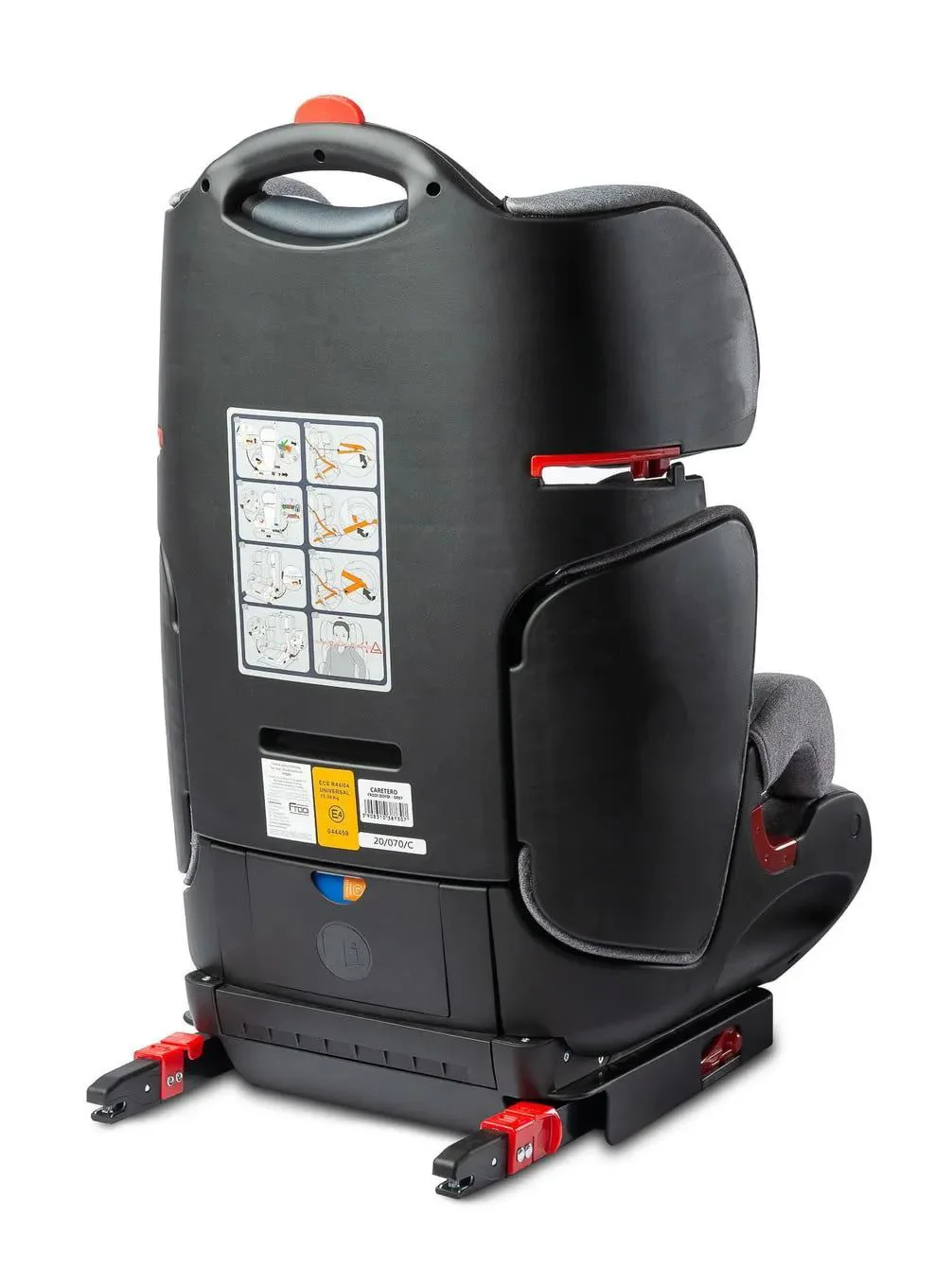 Scaun auto Caretero Isofix Transformer Frodi Grey, 15-36 kg foto