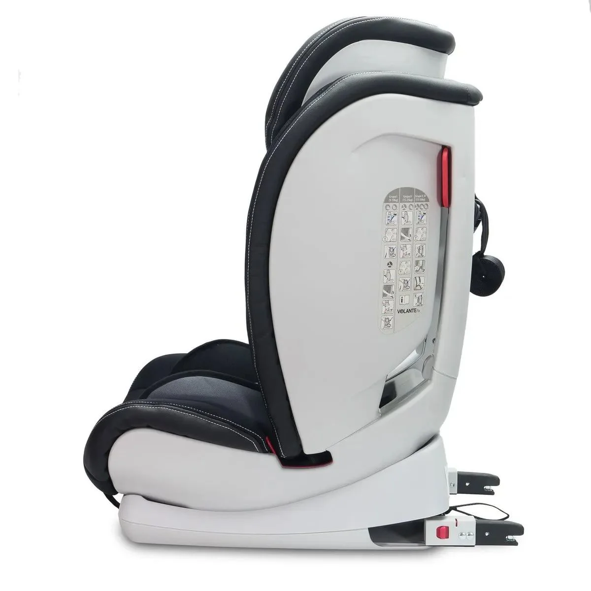 Scaun auto Caretero Isofix Volante Black, 9-36 kg foto