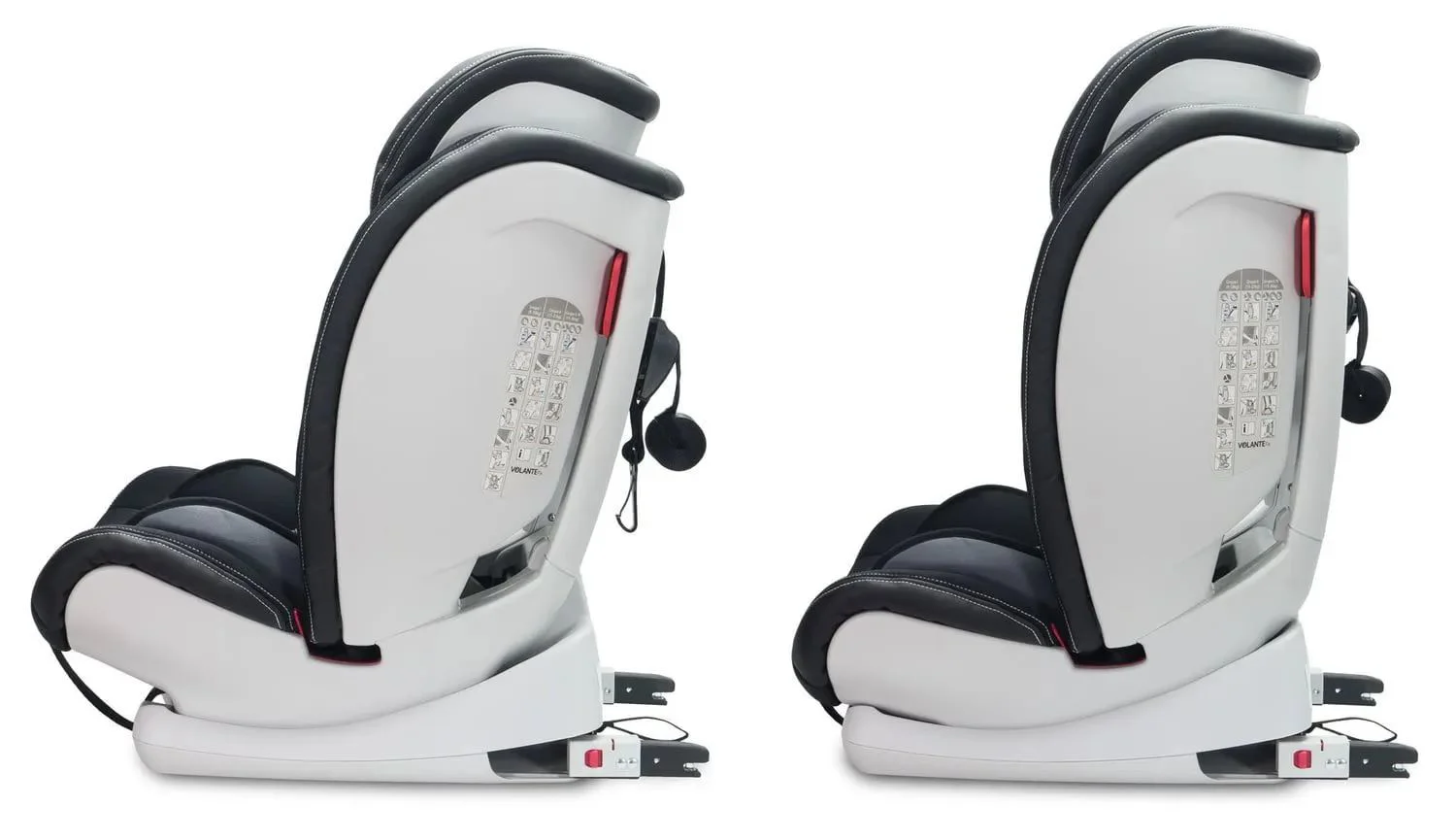 Scaun auto Caretero Isofix Volante Black, 9-36 kg foto