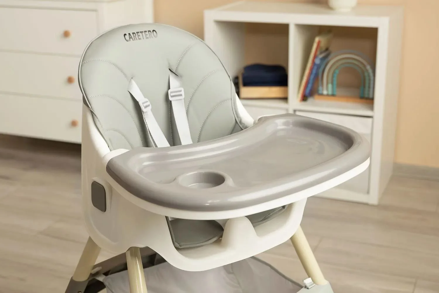 Scaun de masa 2 in 1 Caretero Bill Grey