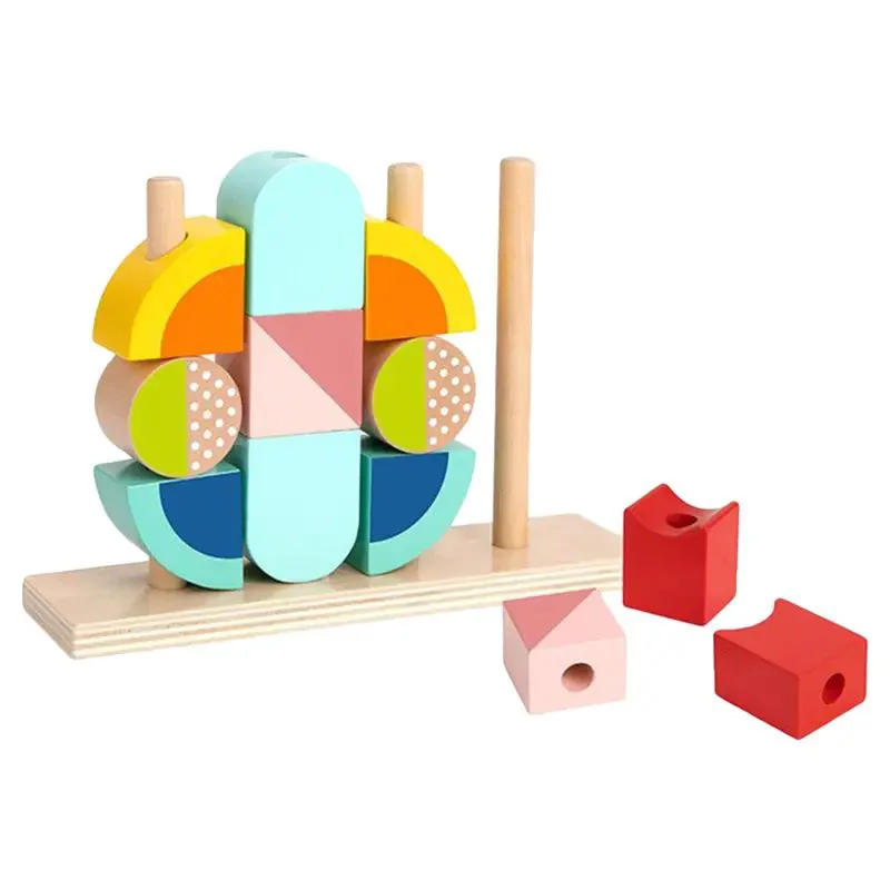 Cuburi-puzzle din lemn Tooky Toy Crab foto