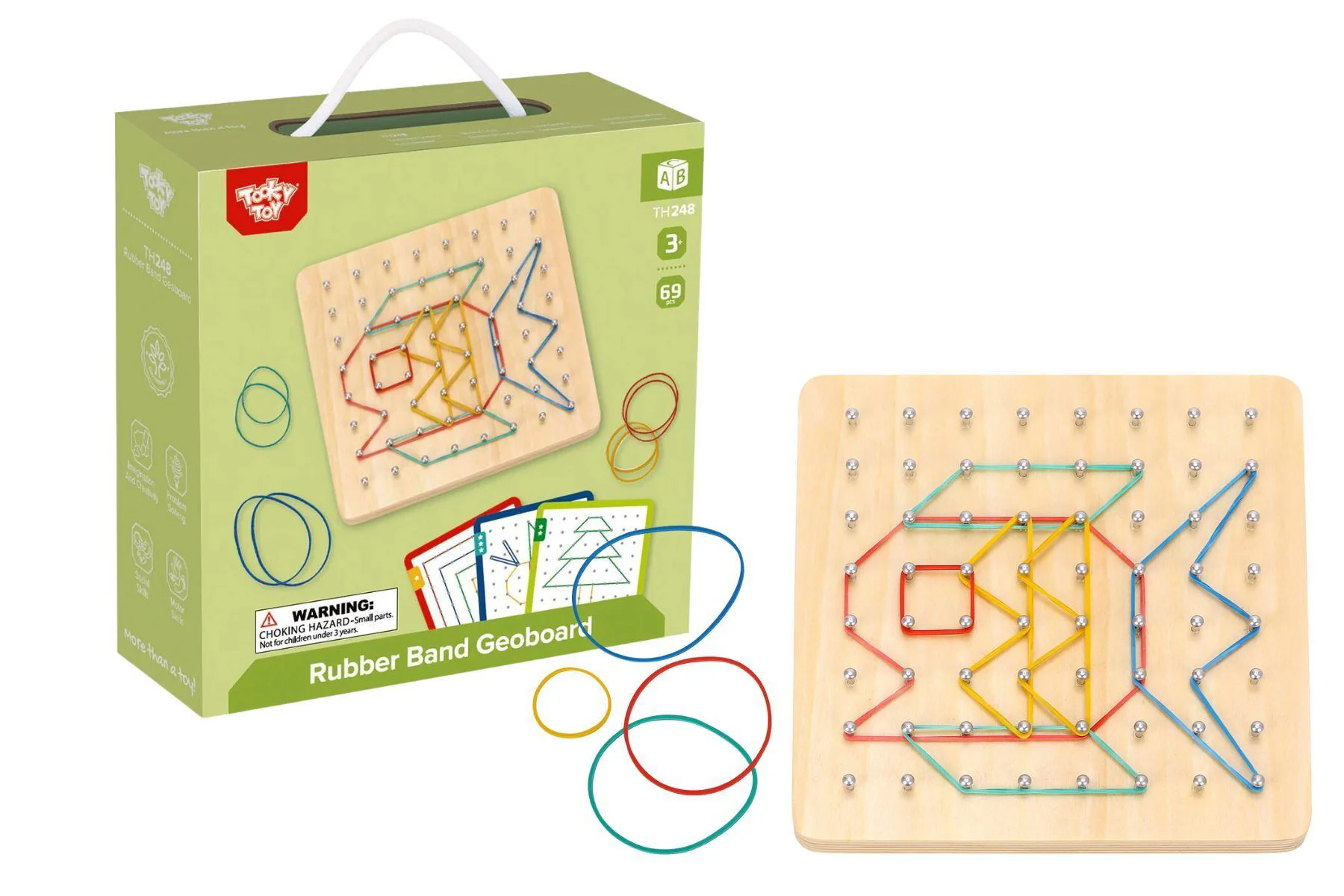 Joc creativ cu benzi de cauciuc Tooky Toy
