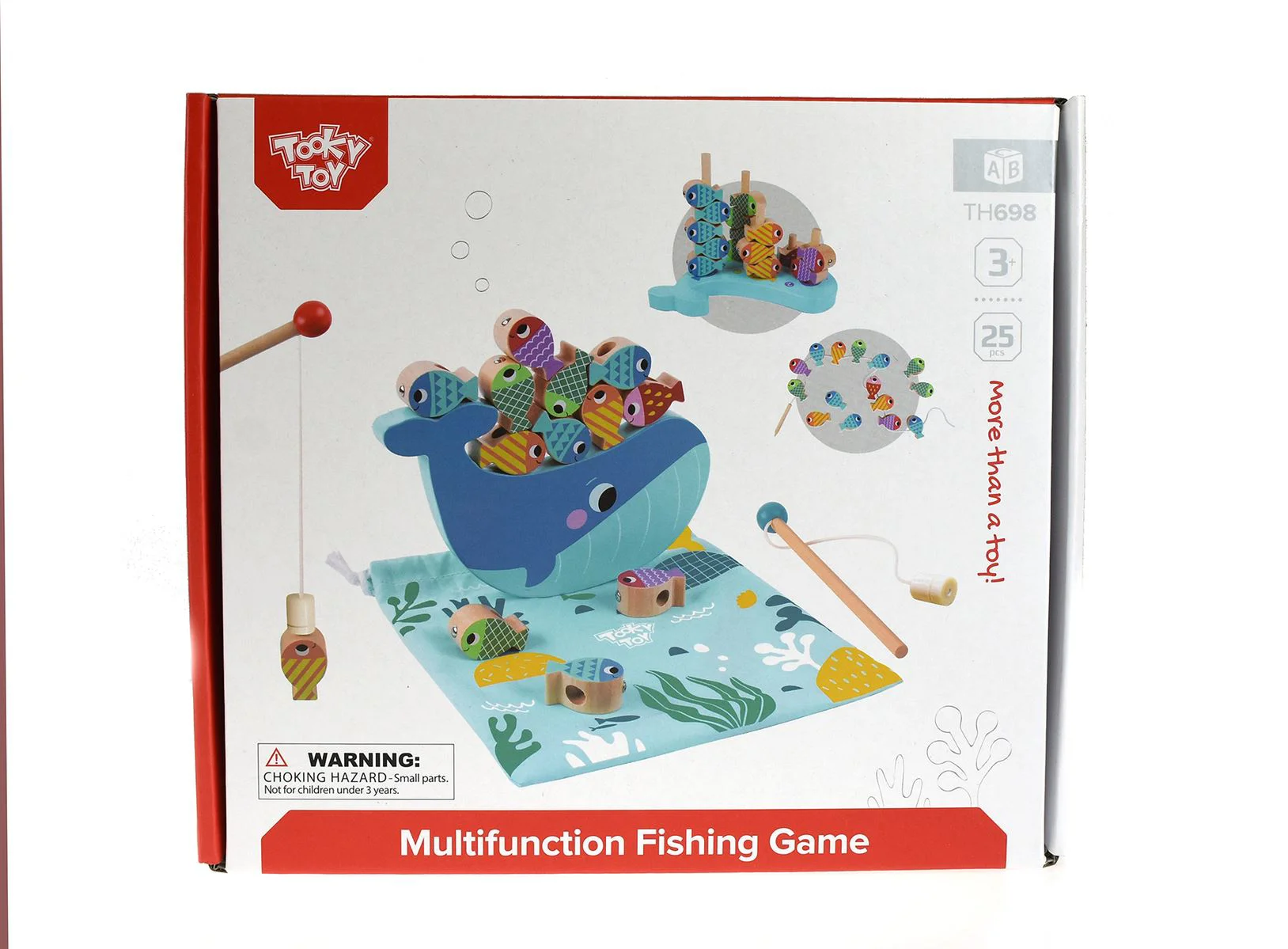 Joc din lemn pentru pescuit multifunctional Tooky Toy