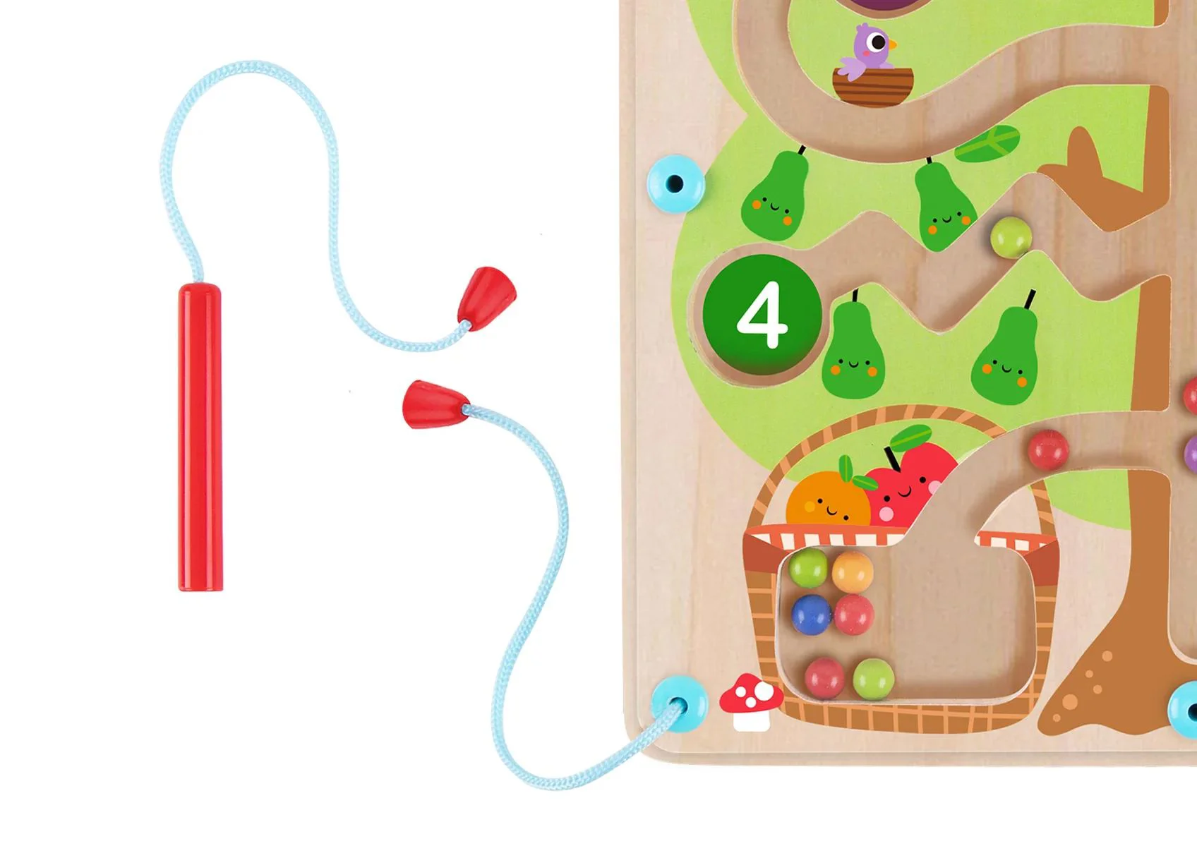 Joc din lemn Tooky Toy Labirint Copac