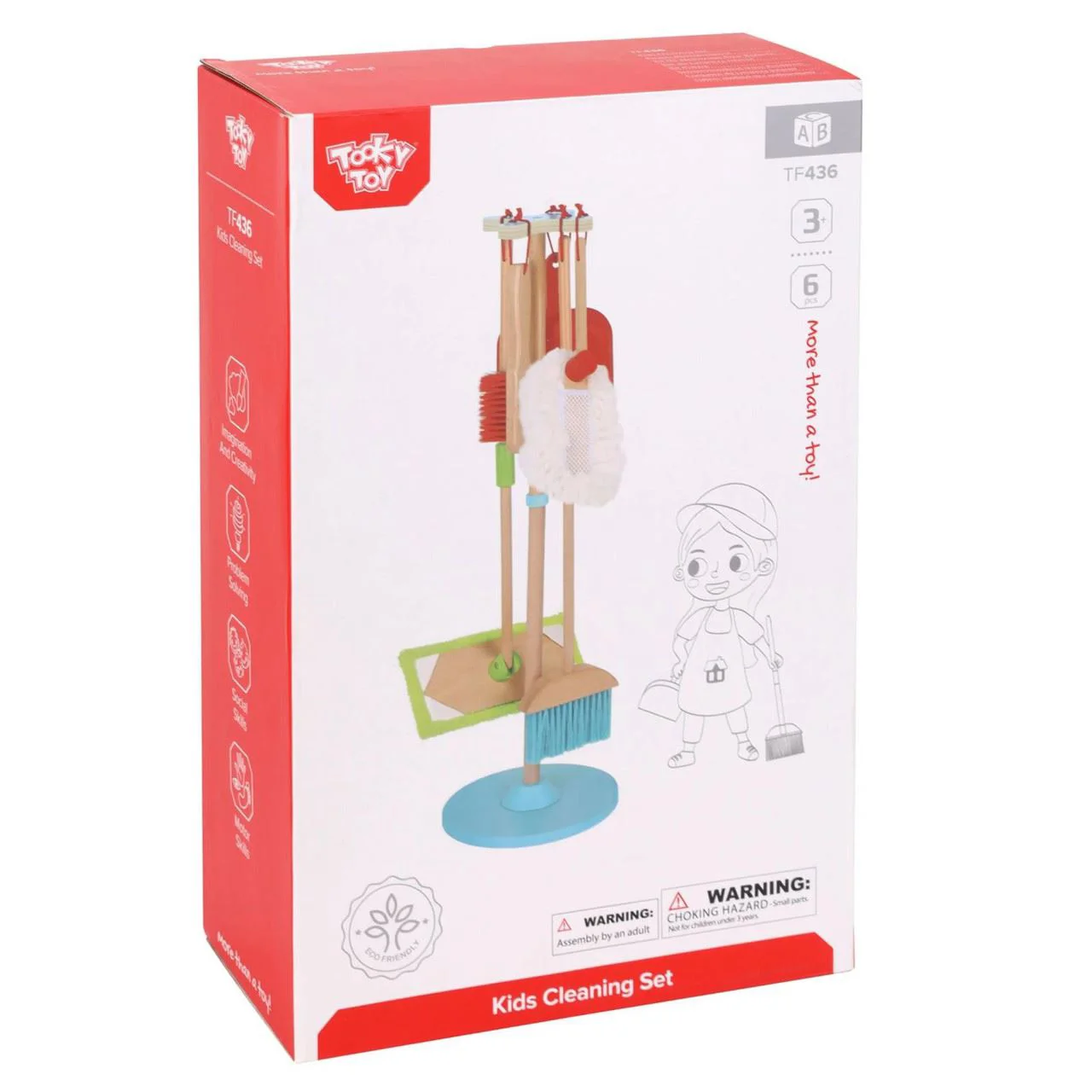 Set de joaca din lemn Tooky Toy Curatenie foto