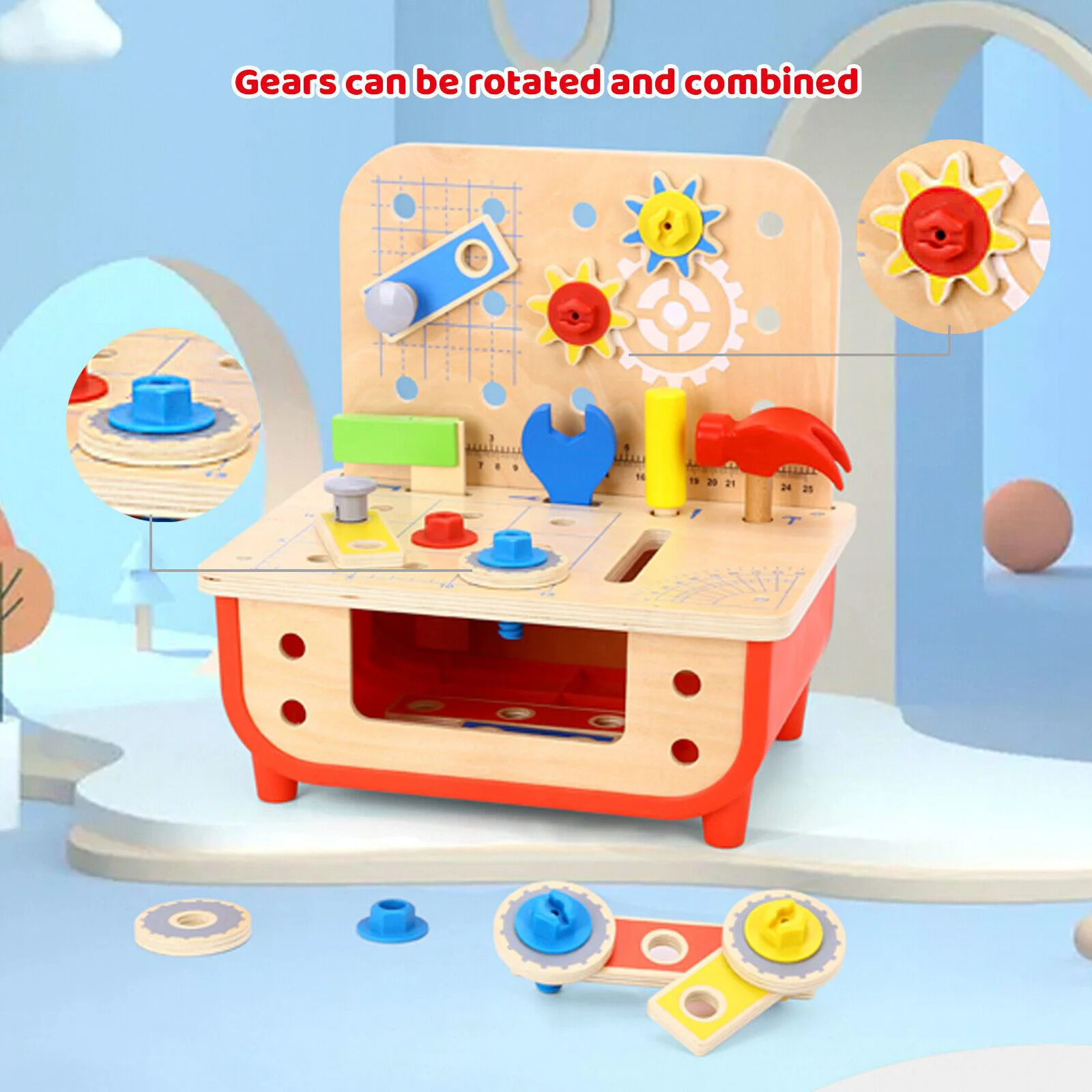 Деревянный игровой набор Tooky Toy Инструменты