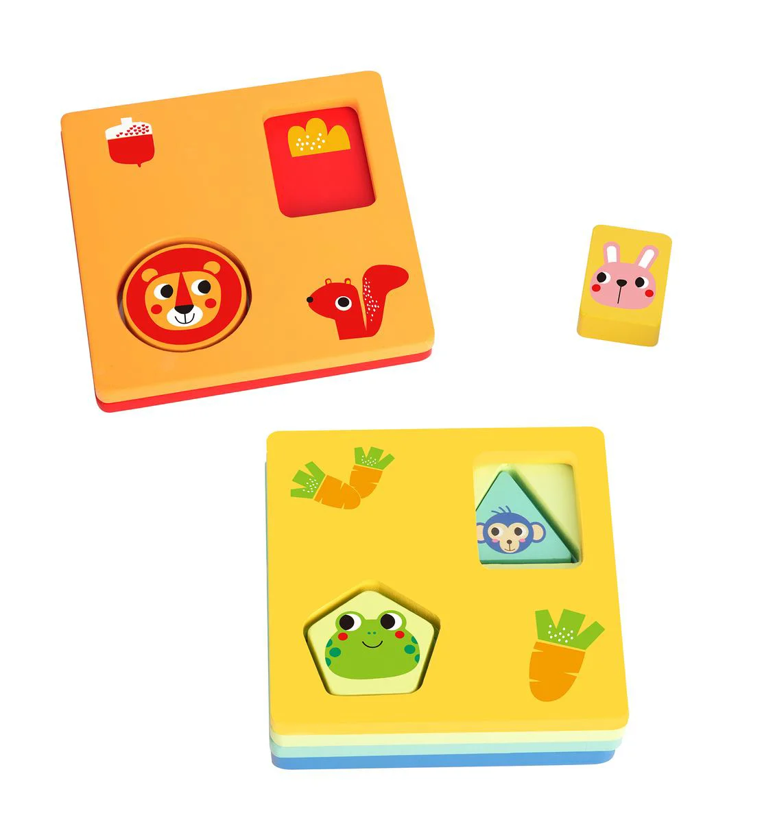 Деревянный игровой набор Tooky Toy Геометрические фигуры foto