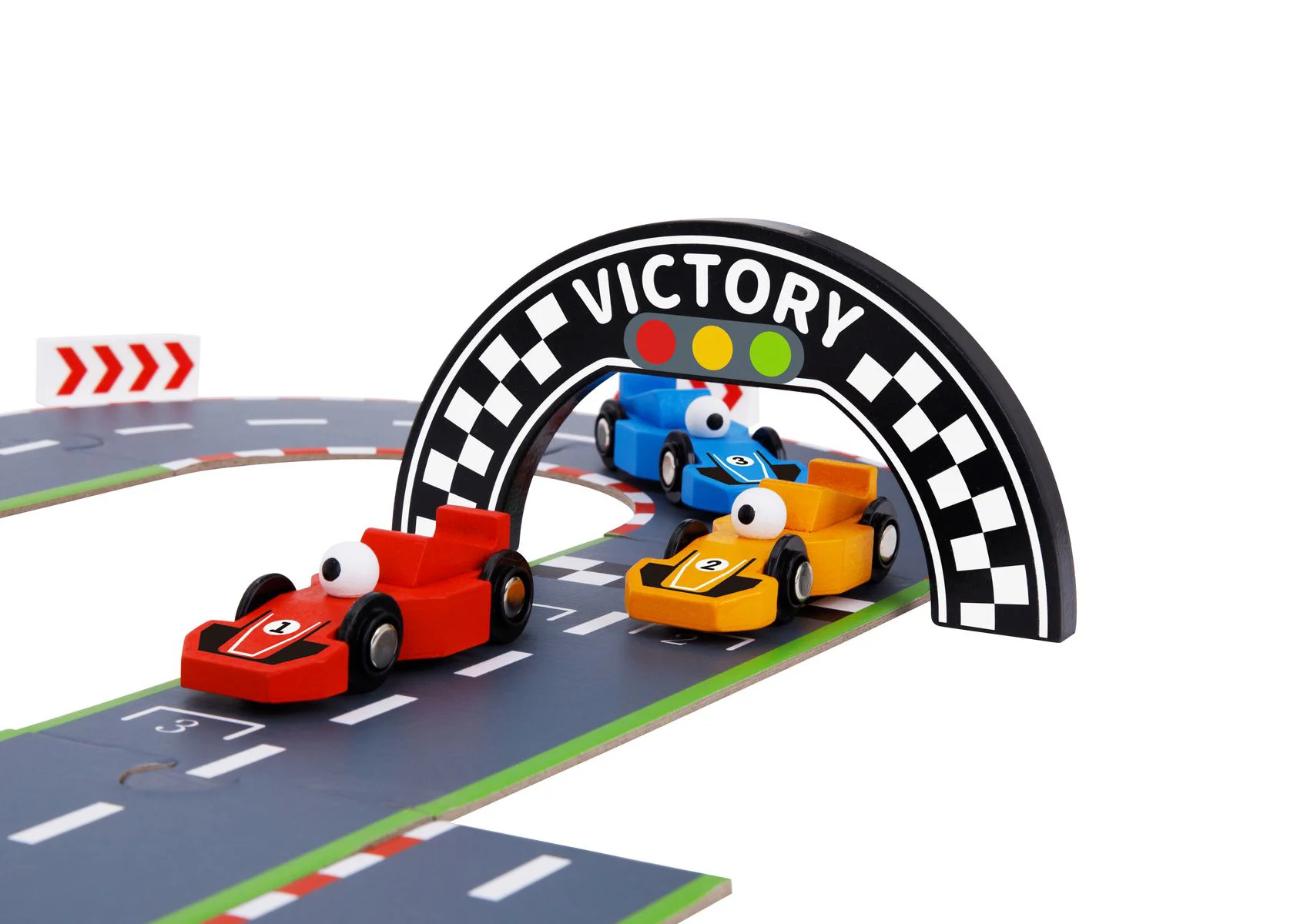 Set de joaca din lemn Tooky Toy Formula Racing foto