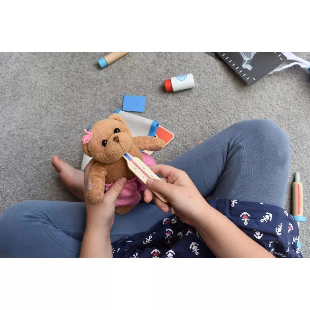 Set din lemn Tooky Toy Veterinar foto