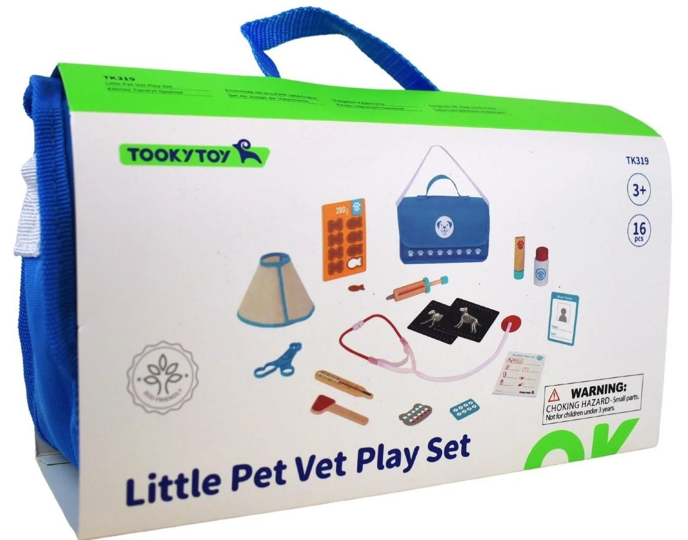 Set din lemn Tooky Toy Veterinar