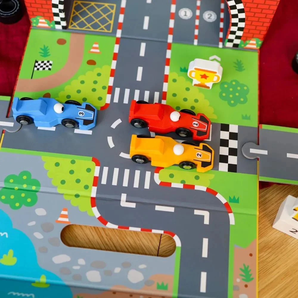 Деревянный игровой набор Tooky Toy Гонки