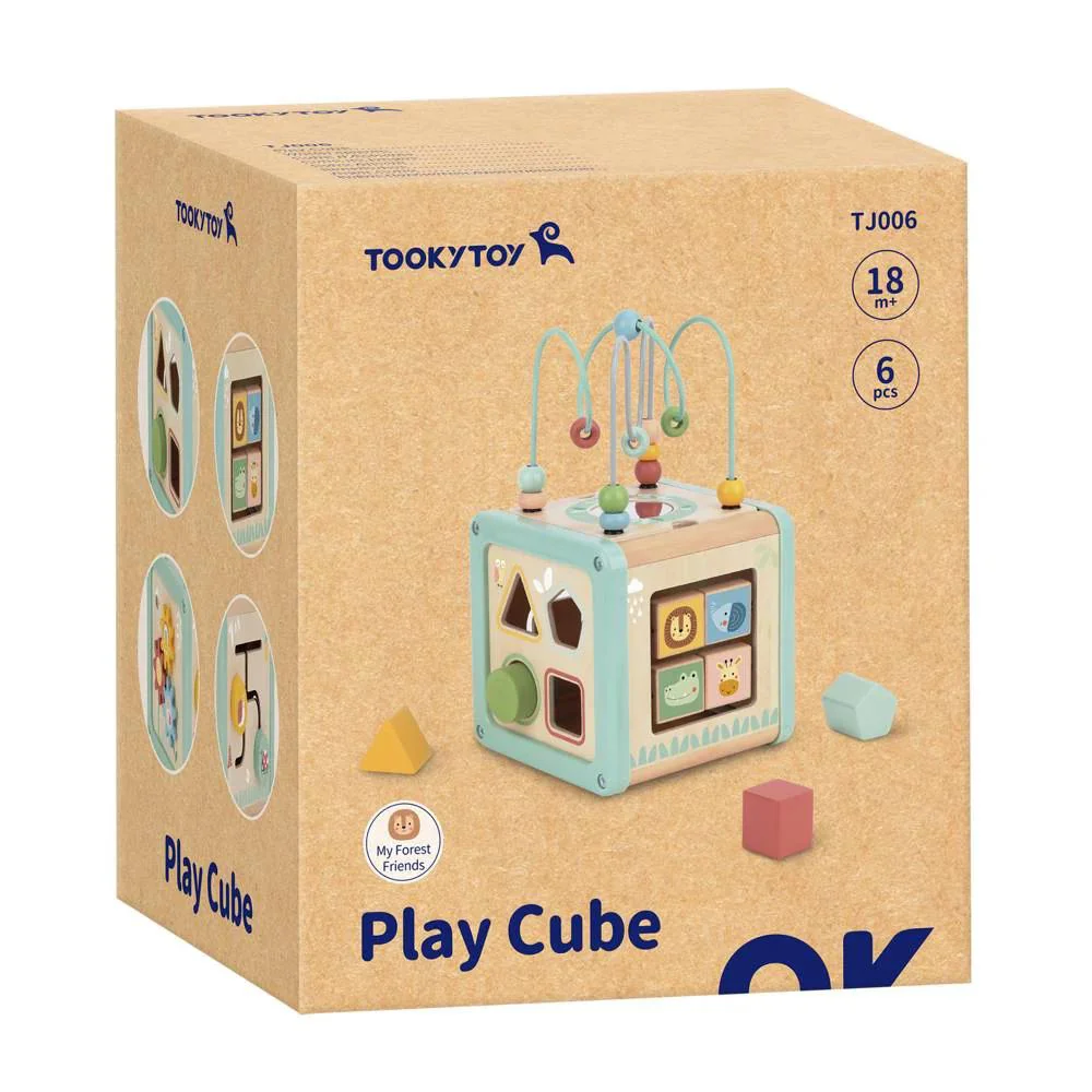 Развивающий деревянный кубик от Tooky Toy