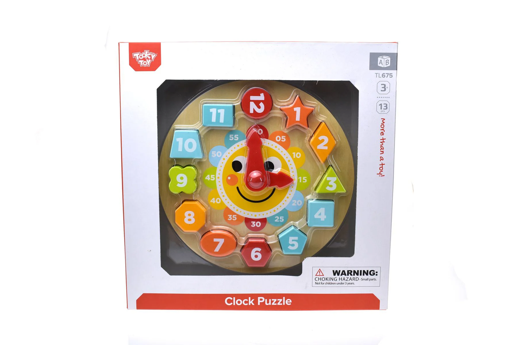 Sorter din lemn Tooky Toy Ceasul foto