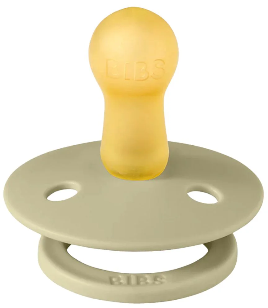 Set 2 suzete rotunde din latex BIBS Colour Khaki/Dusty Blue (0-6 luni) foto