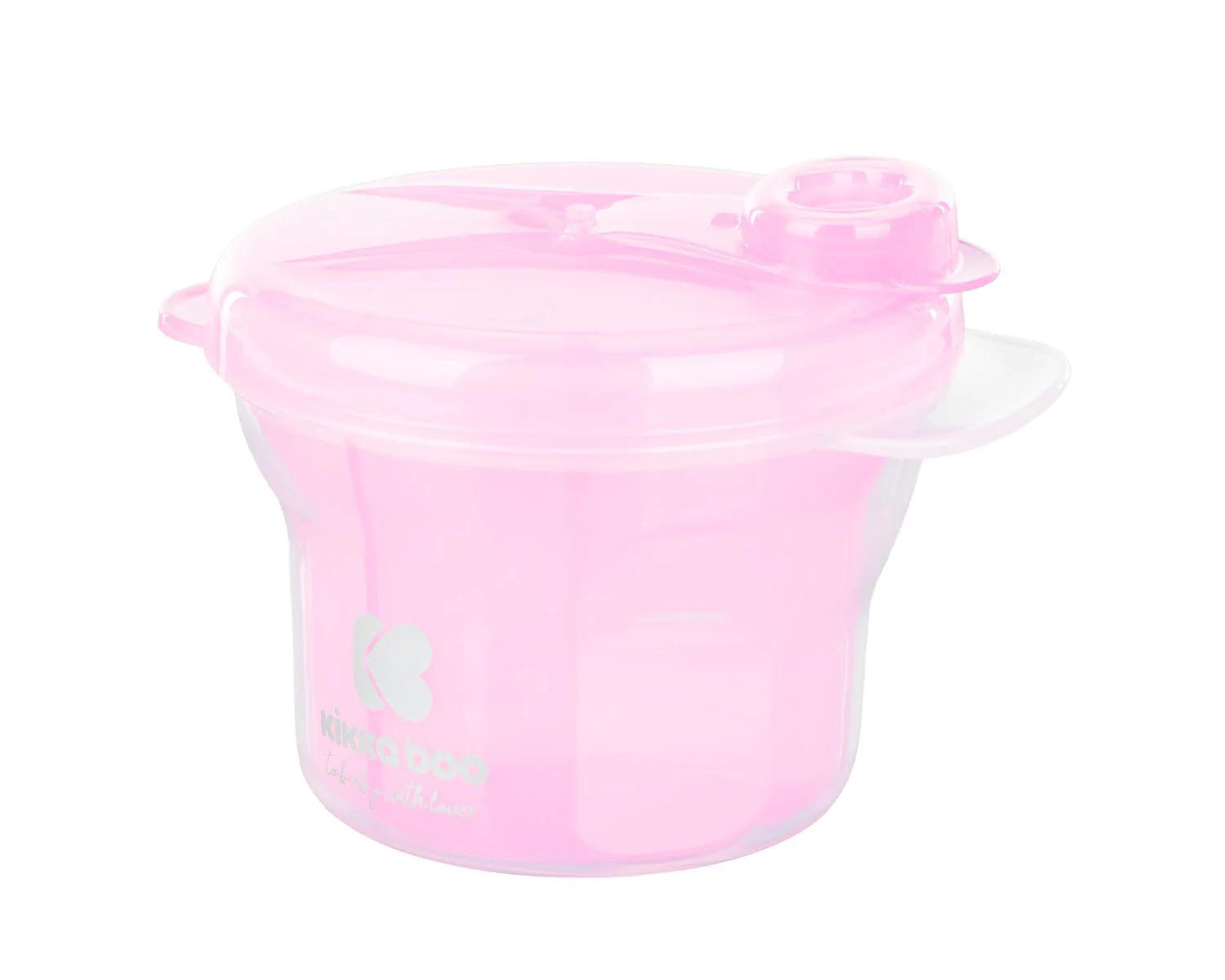 Dozator pentru lapte praf 2 in 1 KikkaBoo Roz foto
