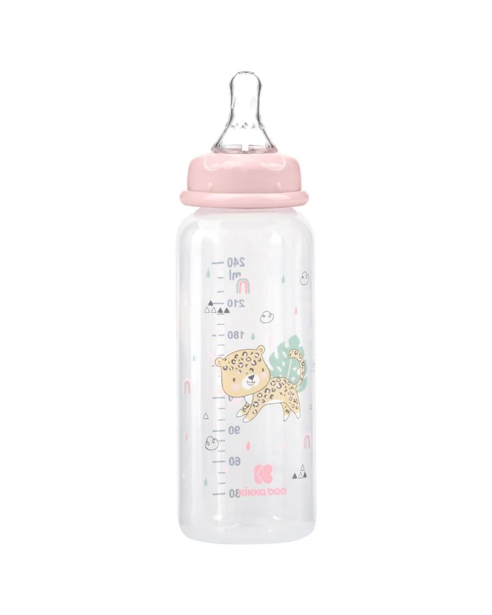 Biberon KikkaBoo Savanna Pink, 240 ml