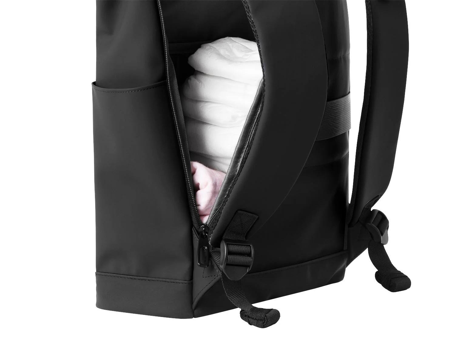 Geanta pentru mame KikkaBoo Cerise Black foto
