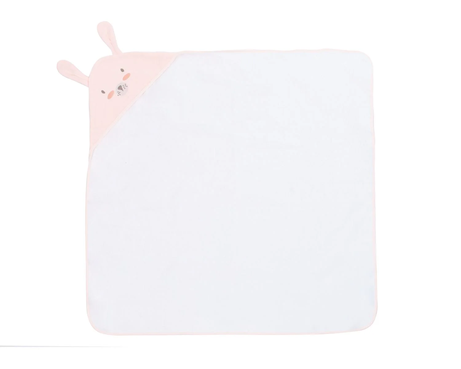 Prosop cu gluga terry KikkaBoo Rabbits in Love, 90x90 cm foto