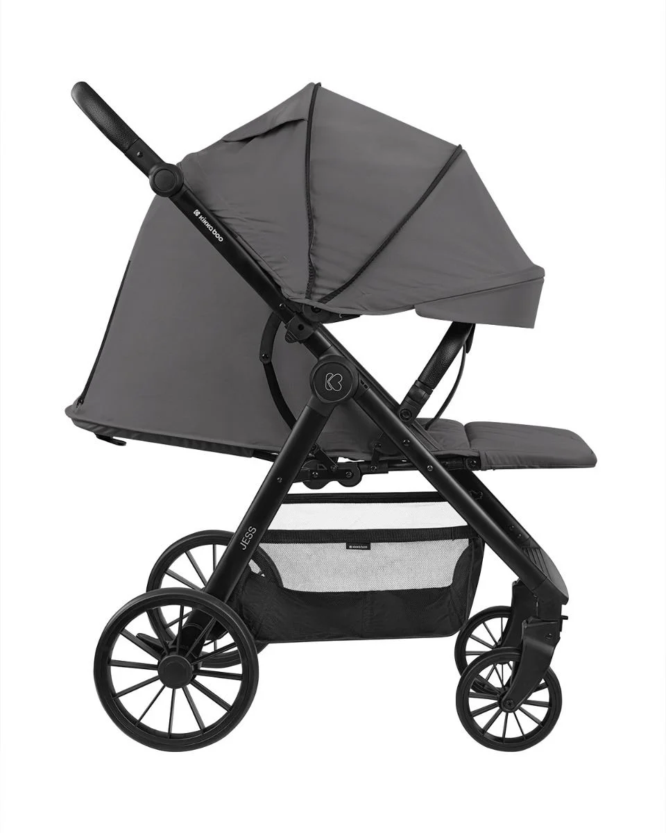Carucior de plimbare KikkaBoo Jess Dark Grey foto