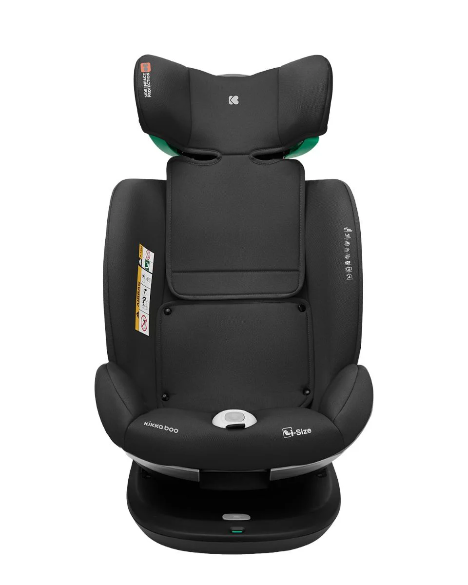 Scaun auto rotativ cu isofix KikkaBoo i-Drive Black, 40-150 cm foto