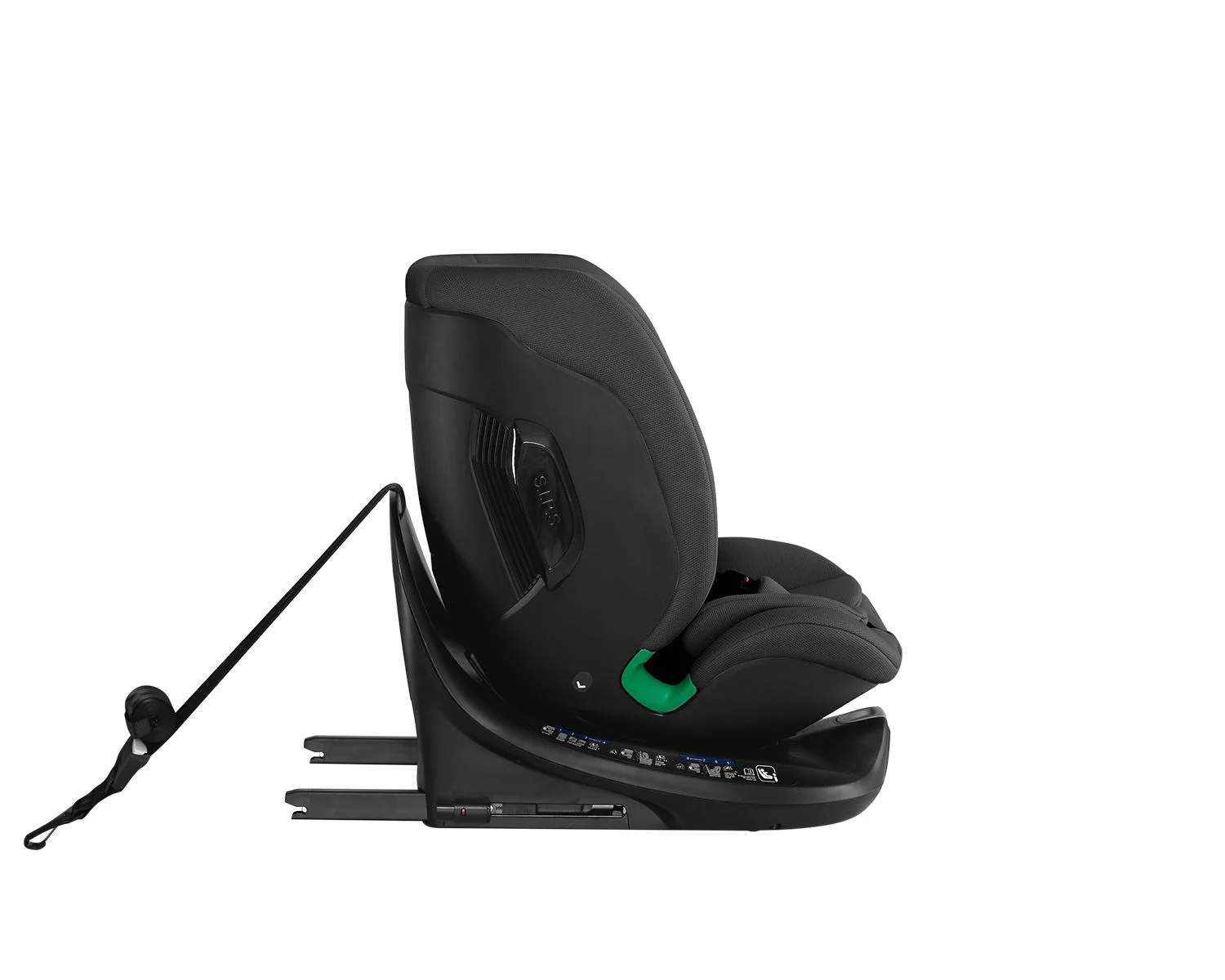 Scaun auto rotativ cu isofix KikkaBoo i-Tour Black, 40-150 cm foto