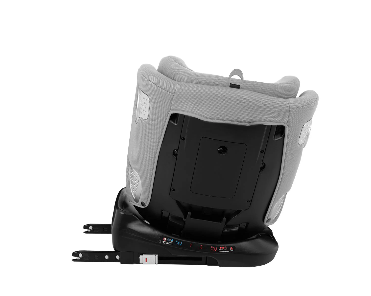 Scaun auto rotativ cu isofix KikkaBoo i-Moove Light Grey, 40-150 cm foto