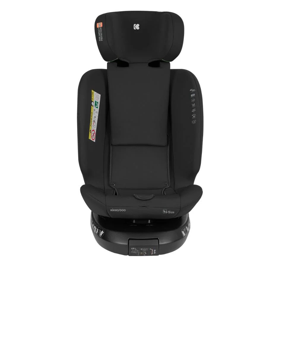 Scaun auto rotativ cu isofix KikkaBoo i-Rove Black, 40-150 cm foto