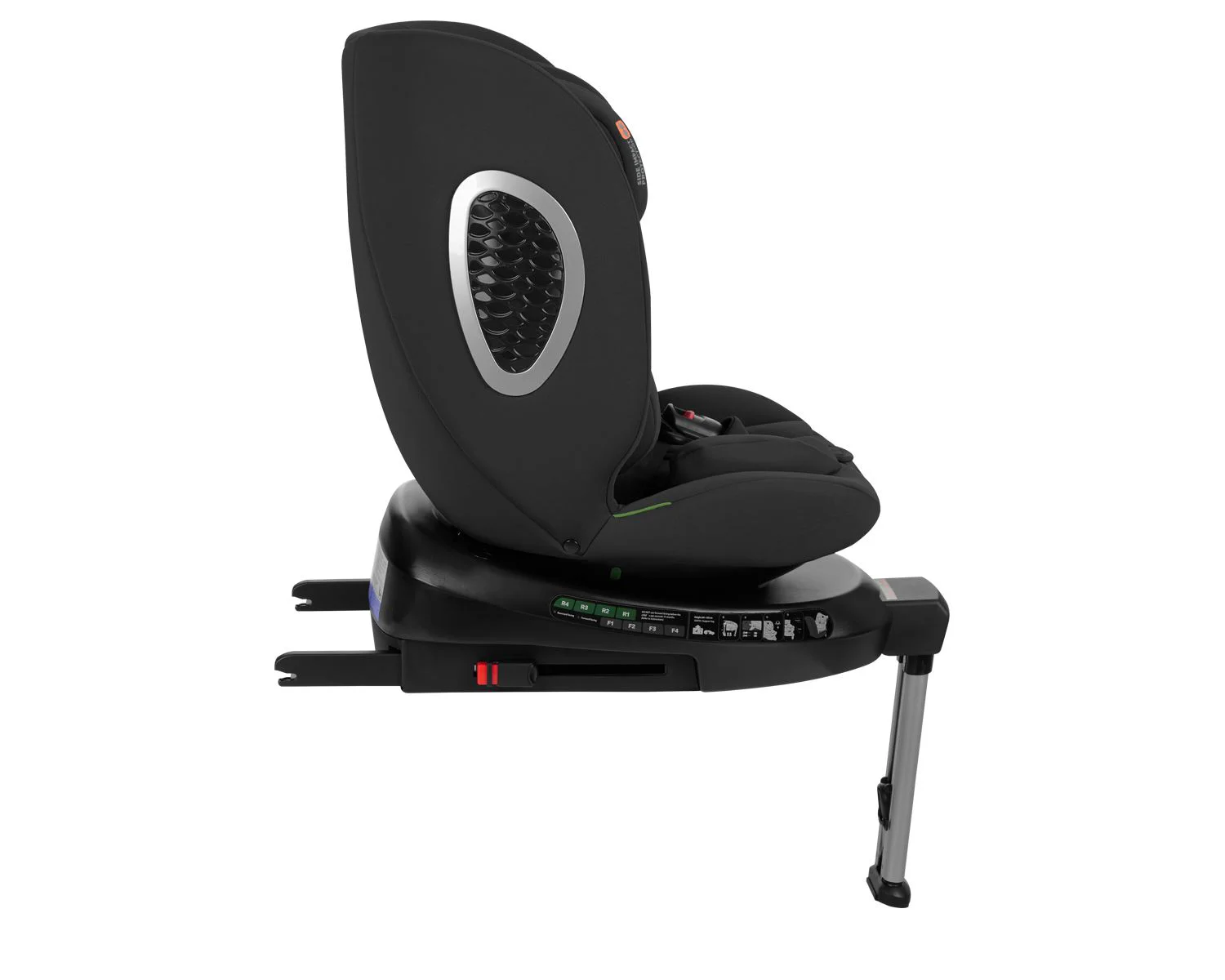 Scaun auto rotativ cu isofix KikkaBoo i-Rove Black, 40-150 cm foto