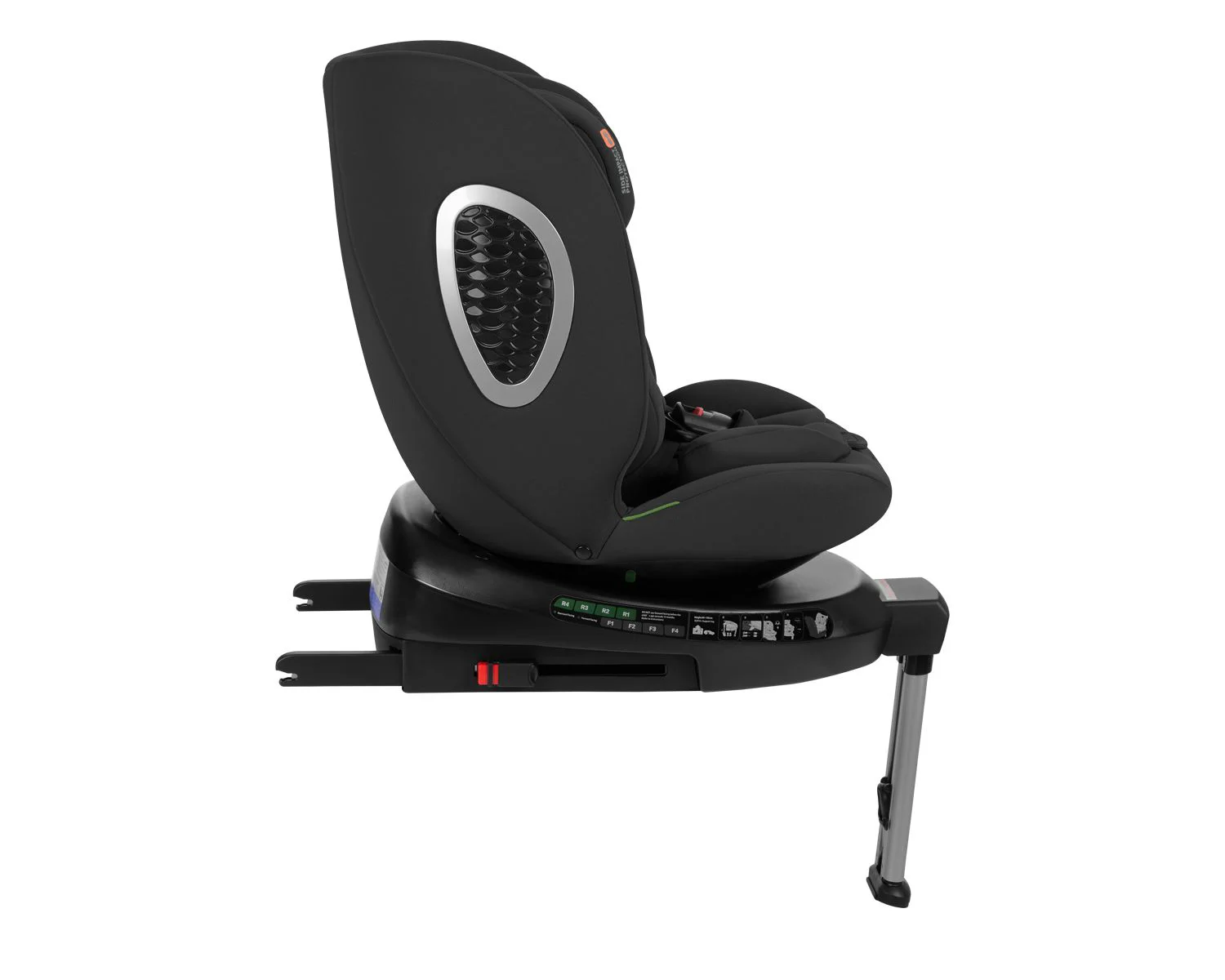 Scaun auto rotativ cu isofix KikkaBoo i-Rove Black, 40-150 cm foto