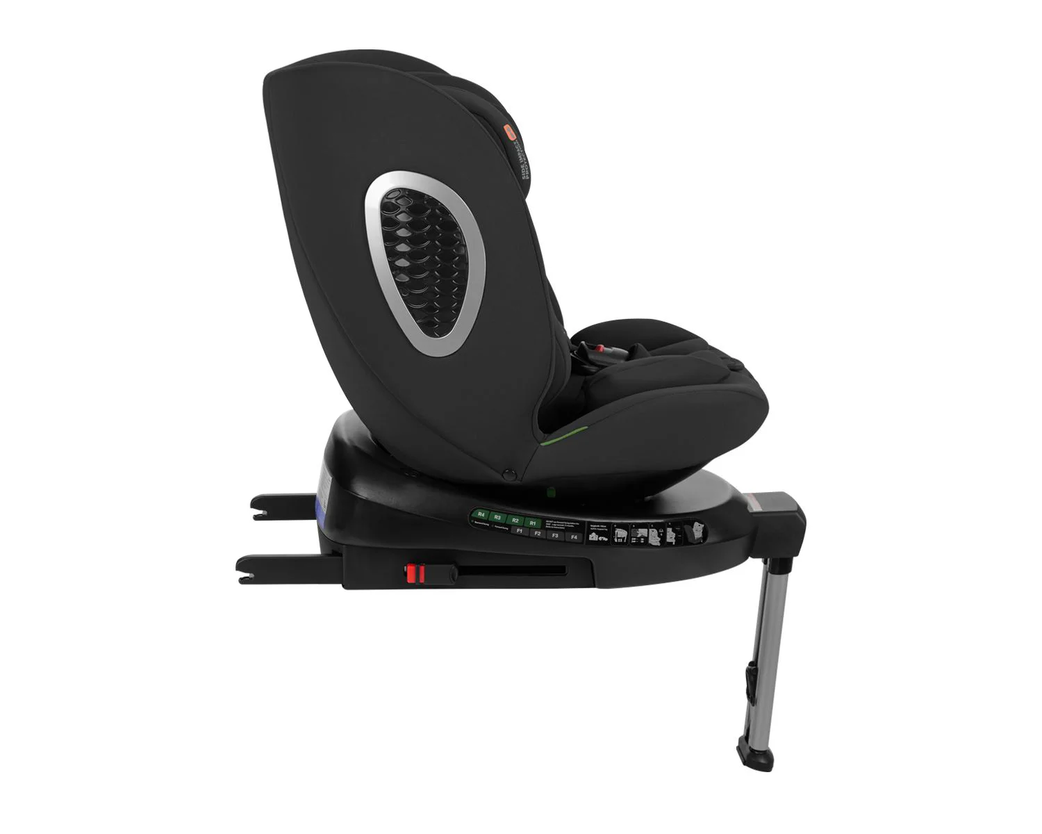Scaun auto rotativ cu isofix KikkaBoo i-Rove Black, 40-150 cm foto