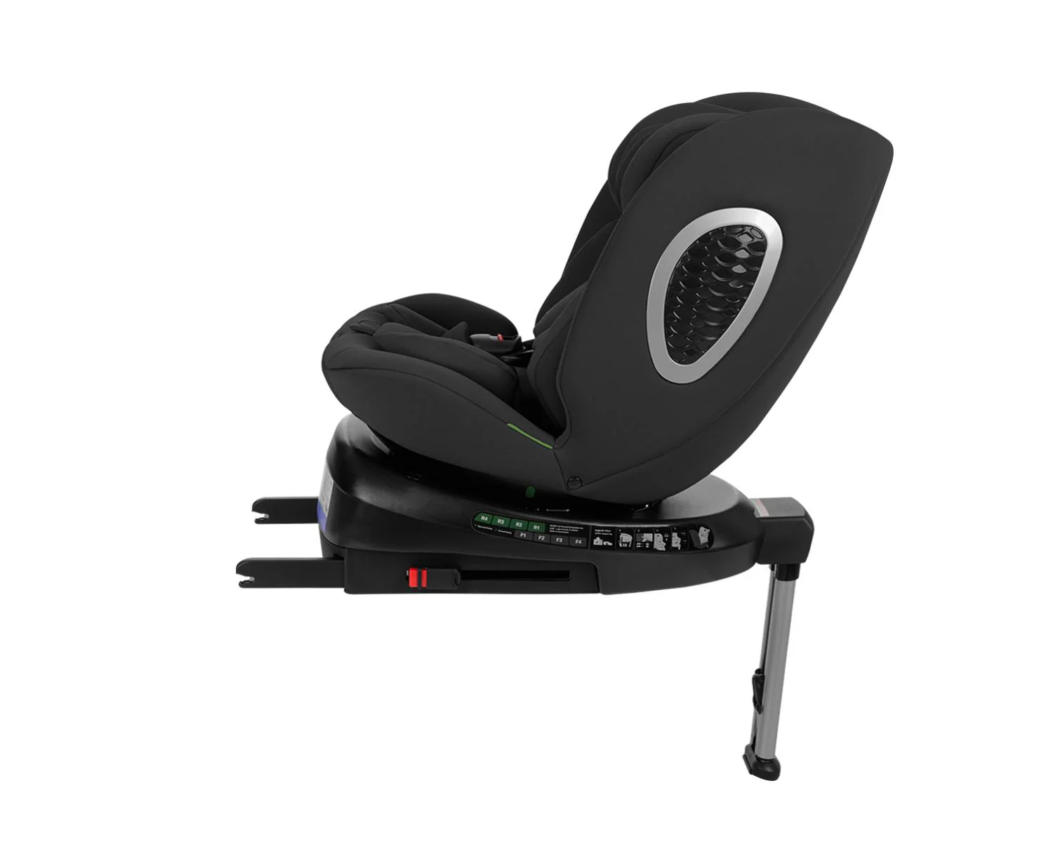 Scaun auto rotativ cu isofix KikkaBoo i-Rove Black, 40-150 cm foto