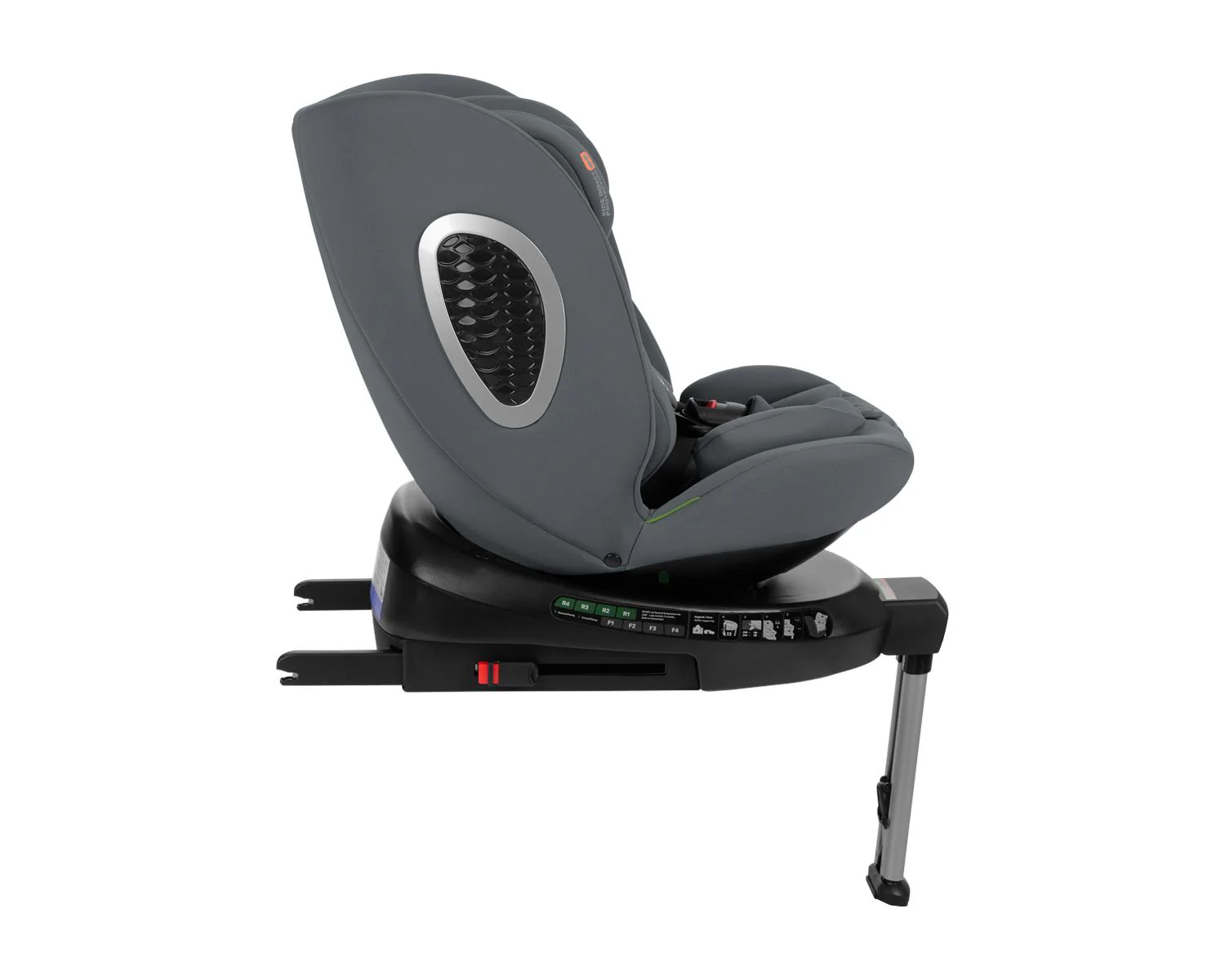 Вращающееся автокресло с изофиксом KikkaBoo i-Rove Dark Grey, 40-150 см foto