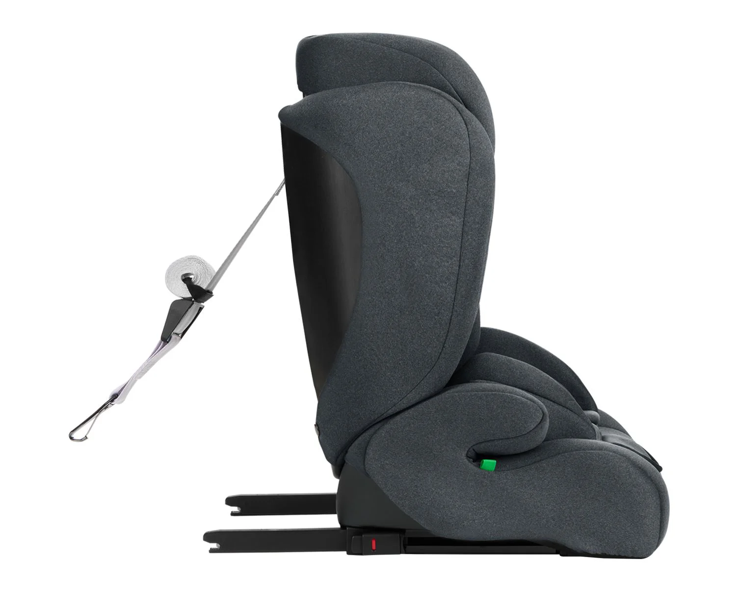 Scaun auto cu isofix KikkaBoo i-Cross Dark Grey, 76-150 cm foto