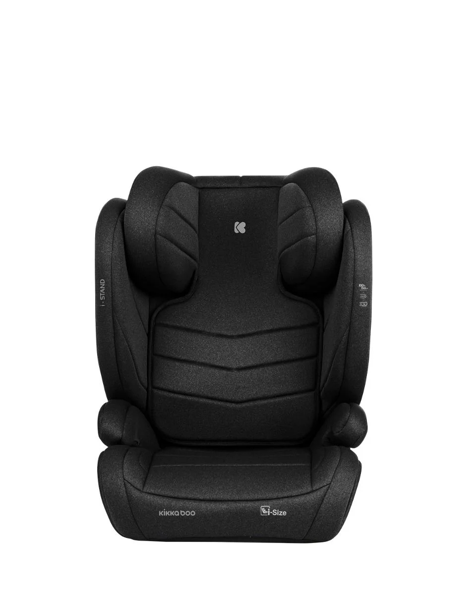 Scaun auto cu isofix i-Size KikkaBoo i-Stand Black, 100-150 cm foto