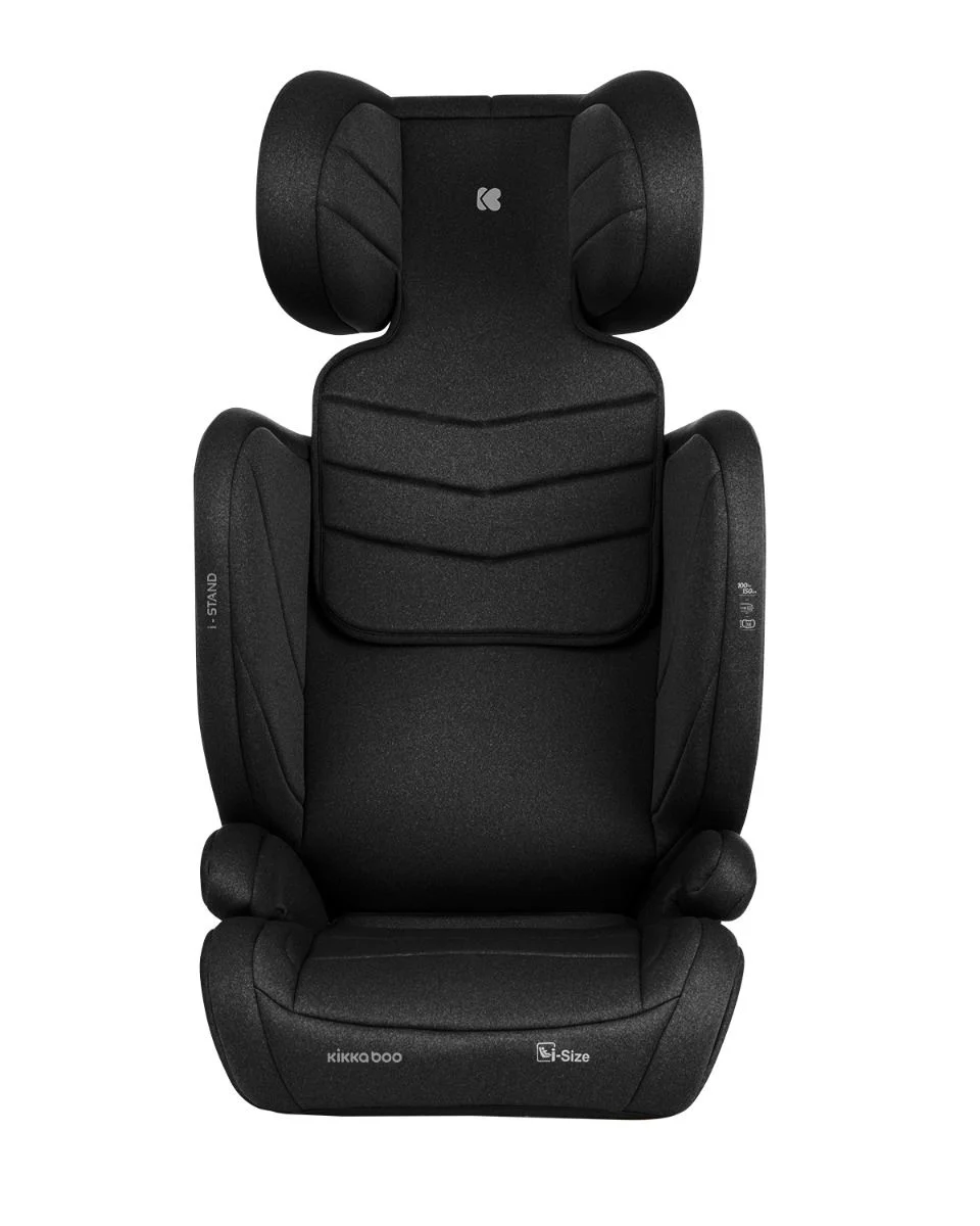Scaun auto cu isofix i-Size KikkaBoo i-Stand Black, 100-150 cm foto