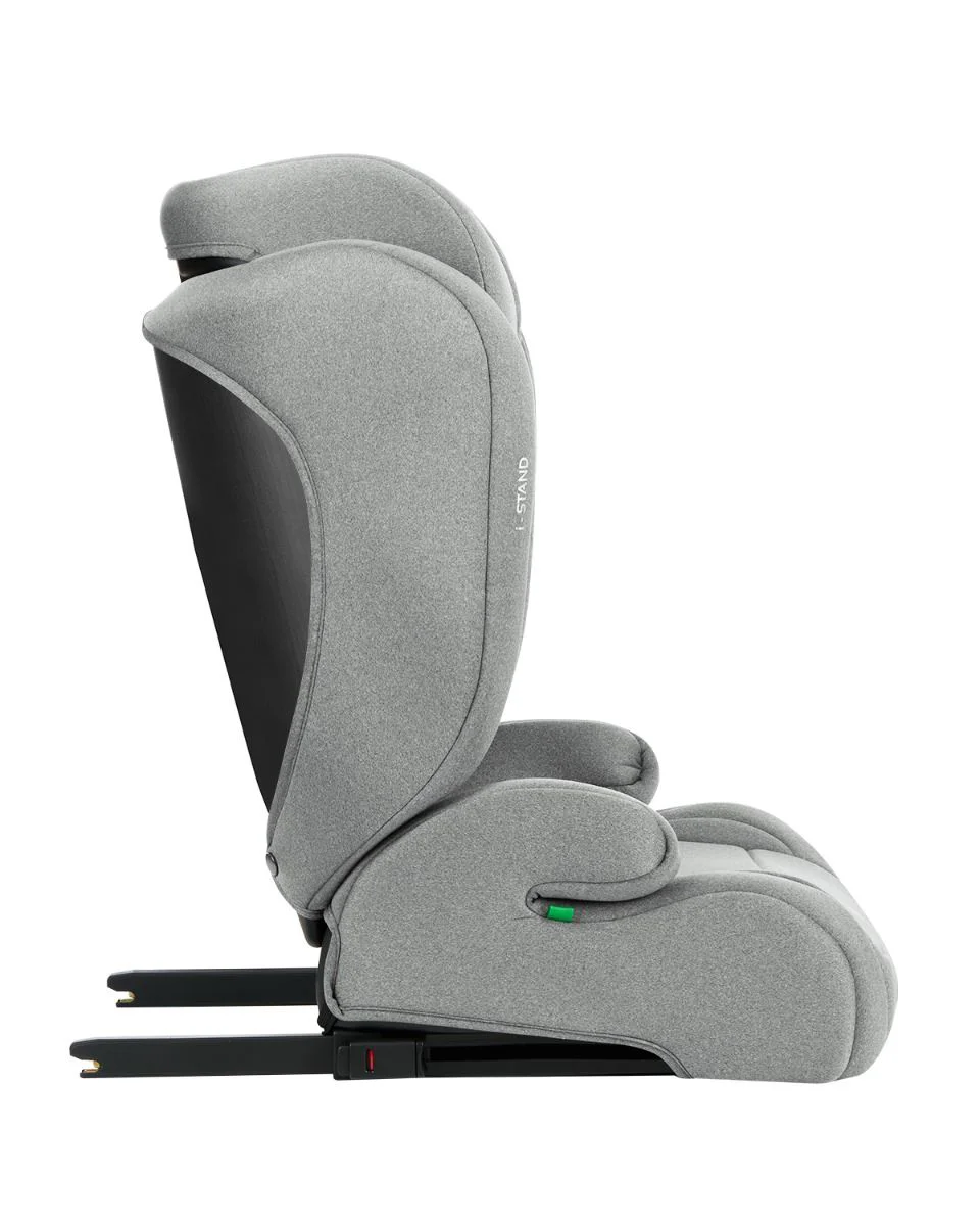 Scaun auto cu isofix i-Size KikkaBoo i-Stand Light Grey, 100-150 cm foto