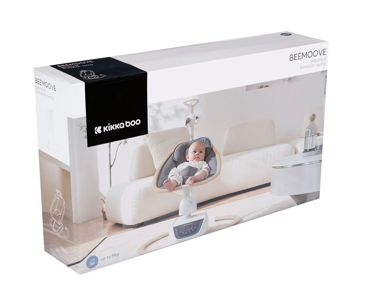 Электронные качели KikkaBoo BeeMoove Beige