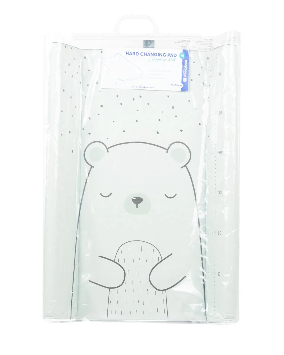 Пеленальный коврик KikkaBoo Bear with me Mint, 70x50 см