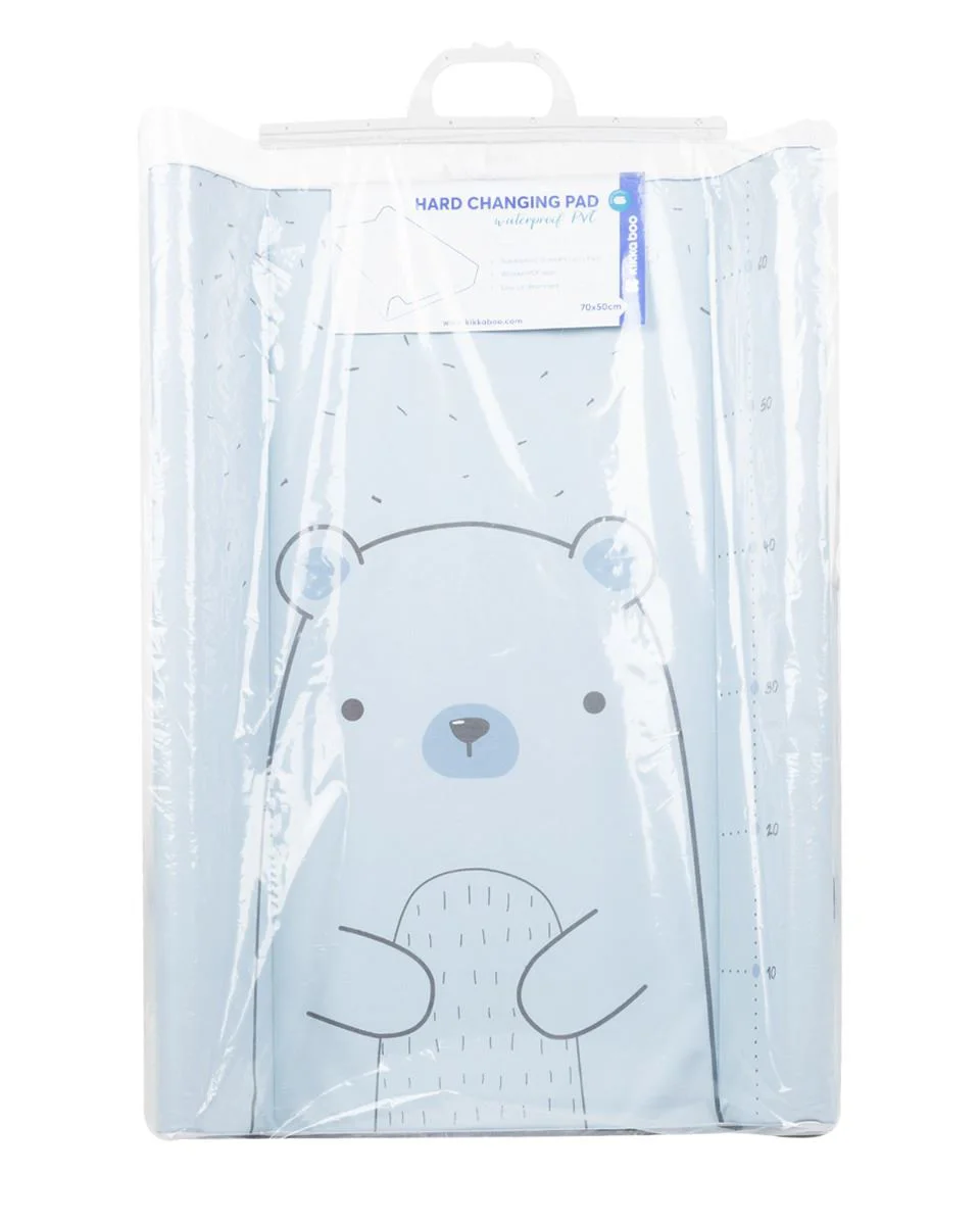 Saltea pentru infasat tare KikkaBoo Bear with me Blue, 70x50 cm