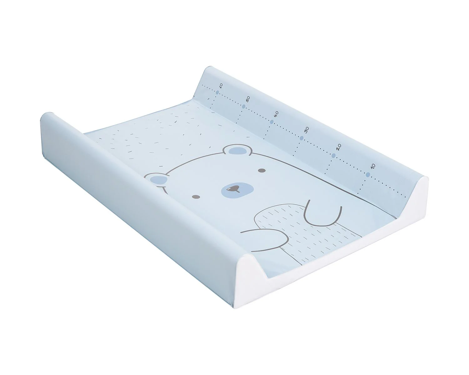 Saltea pentru infasat moale KikkaBoo Bear with me Blue, 80x50 cm